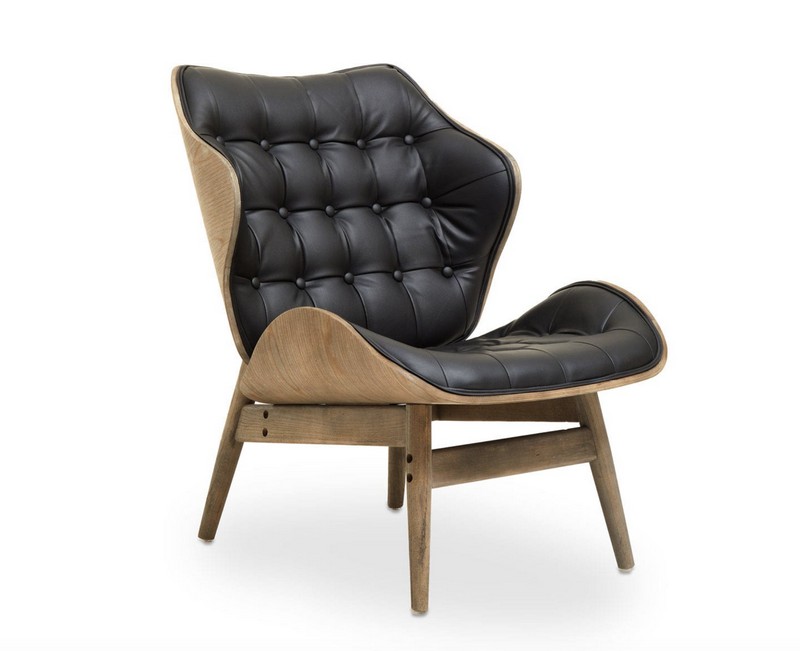 Vincent Black Leather Chair